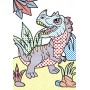 Книга "Волшебные водяные раскраски. Динозавры", укр (Crystal Book)