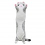 Плюшевый кот-обнимашка Батон, серый (MiC)