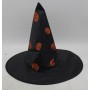 Шляпа ведьмы маскарадная "Тыквы", черная (MiC)
