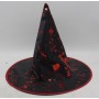 Шляпа ведьмы маскарадная "Кровавая", черная (MiC)