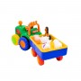 Іграшка на колесах - ТРАКТОР З ТРЕЙЛЕРОМ (на колесах, світло, озвуч. українською мовою) (Kiddieland)