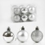 Набір новорічних кульок "Срібло" (12 шт) (MiC)