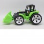 Пластиковий трактор із ковшем (чорно-зелений) (Bamsic)
