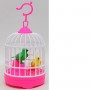 Іграшка на батарейках "Пташки в клітці" (рожевий) (MiC)