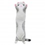 Плюшевый кот-обнимашка Батон, серый, 70 см (MiC)