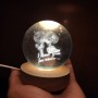 Ночник стеклянный шар Love 8 см (MiC)