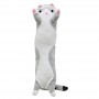 Мʼяка іграшка-обіймашка "Кіт батон", 45 см (сірий) (MiC)