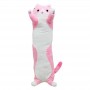 Плюшевий кіт-обіймашка Батон, рожевий, 70 см (MiC)