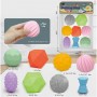 Сенсорные мячики, 9 различных форм и текстур, пискавка (SHENG DA HONG TOYS)