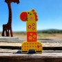 Деревʼяна іграшка-конструктор "Wooden Blocks: Жирафа", 4 елементи (Kids hits)