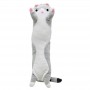 Мʼяка іграшка-обіймашка "Кіт Батон", 90, см, сірий (MiC)