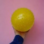 Гумовий мʼяч масажний, 27 см (жовтий) (MiC)