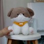 Мягкая игрушка "Собачка", 30 см (белый+серый) (MiC)