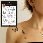 Временные тату-перебивки "Бабочки и цветы" (Tattooshka)
