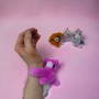 Мягкий слэп-браслет "Динозавр" (фиолетовый) (MiC)