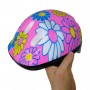 Детский защитный шлем для спорта, цветы (розовый) (MiC)