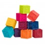Розвиваючі силіконові кубики, 10 кубиків, у сумочці (Battat)