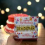 Свічки для торта "Happy Birthday" золоті 2,5 см (MiC)