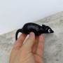 Мышка-липучка (лизун), 9 см., черный (MiC)