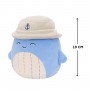 М'яка іграшка Squishmallows – Синій кит Самір у панамі (19 cm) (Squishmallows)