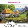 Пазли "Традиційне українське село", 500 елементів, 47 х 33 см (Київська фабрика іграшок)