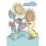 Книга "Волшебные водяные раскраски. Птичий двор", укр (Crystal Book)
