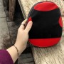 Боксерський набір детский - рукавички та лапа (червоно-чорний) (Strateg)