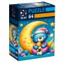 Пазли "De.tail. Сонне ведмежа" 64 деталі (Vladi Toys)