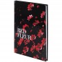 Книга записная твердая обл. А5, 96 л., клет., Red fleur (Axent)