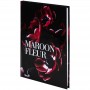 Книга записная твердая обл. А5, 96 л., клет., Maroon fleur (Axent)