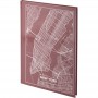 Книга записная А4 Maps New York, 96 л., кл., розово-корич. (Axent)