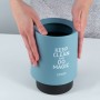 Настольный контейнер для мусора, круглый, голубой (Axent)