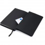 Книга записная Partner Soft, 125*195, 96 л, кл, т. синяя (Axent)