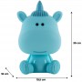 Світильник-нічник LED з акумулятором Unicorn, блакитний (Kite)