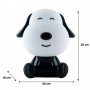 Світильник-нічник LED з акумулятором Doggy, чорно-білий (Kite)