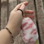 Брелок плюшевый "Лапка", высота 11 см, (розовая) (MiC)