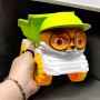 Пісочний набір 5 елементів (самоскид 26х11х15 см, граблі, лопатка, 2 формочки) салатовий (MiC)
