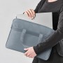 Сумка для документів текстильна А4, 1 відділення, сіра (Axent)
