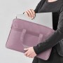 Сумка для документів текстильна А4, 1 відділення, рожева (Axent)