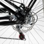 Велосипед міський Corso «Polaris» 26`` PS-80110 + КОШИК ЧОРНИЙ сталева рама 16.5``, Shimano 7 швидкостей, корзина, багажник (Corso)