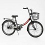 Велосипед складной Corso 24'' Advance односкоростной, складная стальная рама 14'', корзина, в мешке (Corso)
