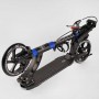 Самокат двухколесный "Best Scooter" резиновый коврик, ФАРА, переднее колесо PU 230 мм, заднее колесо 200 мм, 2 амортизатора, дисковый тормоз (Best Scooter)