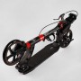 Самокат двухколесный "Best Scooter" резиновый коврик, ФАРА, переднее колесо PU 230 мм, заднее колесо 200 мм, 2 амортизатора, дисковый тормоз (Best Scooter)