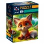 Пазли "De.tail. Допитливе лисеня" 64 деталі (Vladi Toys)