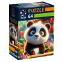 Пазли "De.tail. Усміхнена панда" 64 деталі (Vladi Toys)