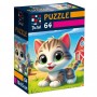 Пазли "De.tail. Кумедне кошеня" 64 деталі (Vladi Toys)