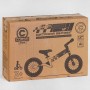 Велобег Corso Skip Jack ЧЕРНО-БЕЛЫЙ, надувные колеса 12, стальная рама с амортизатором, ручной тормоз, подножка, в коробке (Corso)