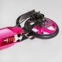 Самокат алюминиевый "Best Scooter Factor" (ручной дисковый тормоз, диаметр PU колес - 200мм, 2 амортизатора, подстаканник) (Best Scooter)