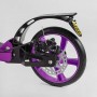 Самокат алюминиевый "Best Scooter Factor" (ручной дисковый тормоз, диаметр PU колес - 200мм, 2 амортизатора, подстаканник) (Best Scooter)
