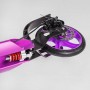 Самокат алюминиевый "Best Scooter Factor" (ручной дисковый тормоз, диаметр PU колес - 200мм, 2 амортизатора, подстаканник) (Best Scooter)